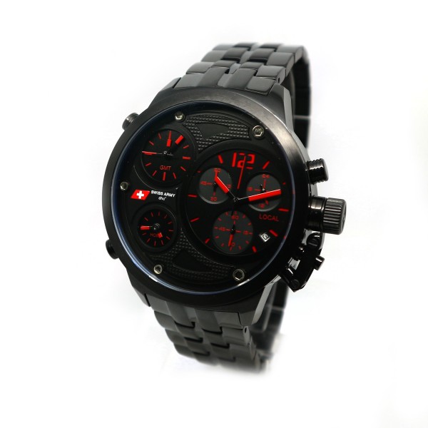 Swiss Army SA 2407 Black Red 6396